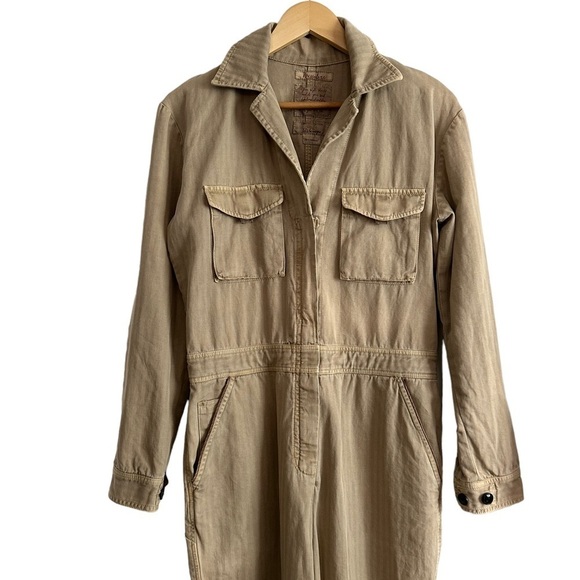 Messaline By L’EGOISTE  Limited Edition Beige West Jumpsuit Size Large - Picture 9 of 17